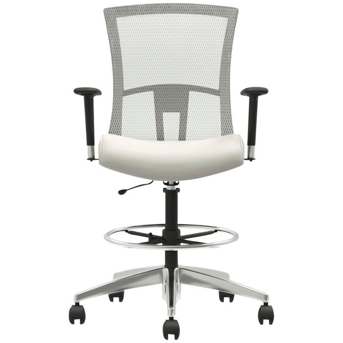 Global Industries Vion Back Drafting Stool with Arms, 25-1/2 x 24 x 48 Inches