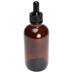 United Scientific Boston Round Amber Flint Bottles, 240 mL, Pack of 12, Item Number 1294658