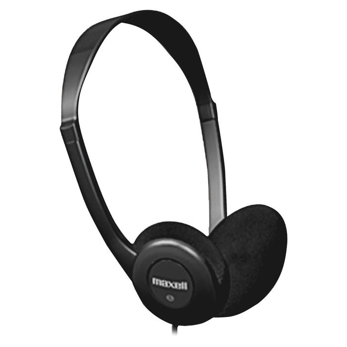 Maxell Open Air Stereo On-Ear Headphones, Black 1474371