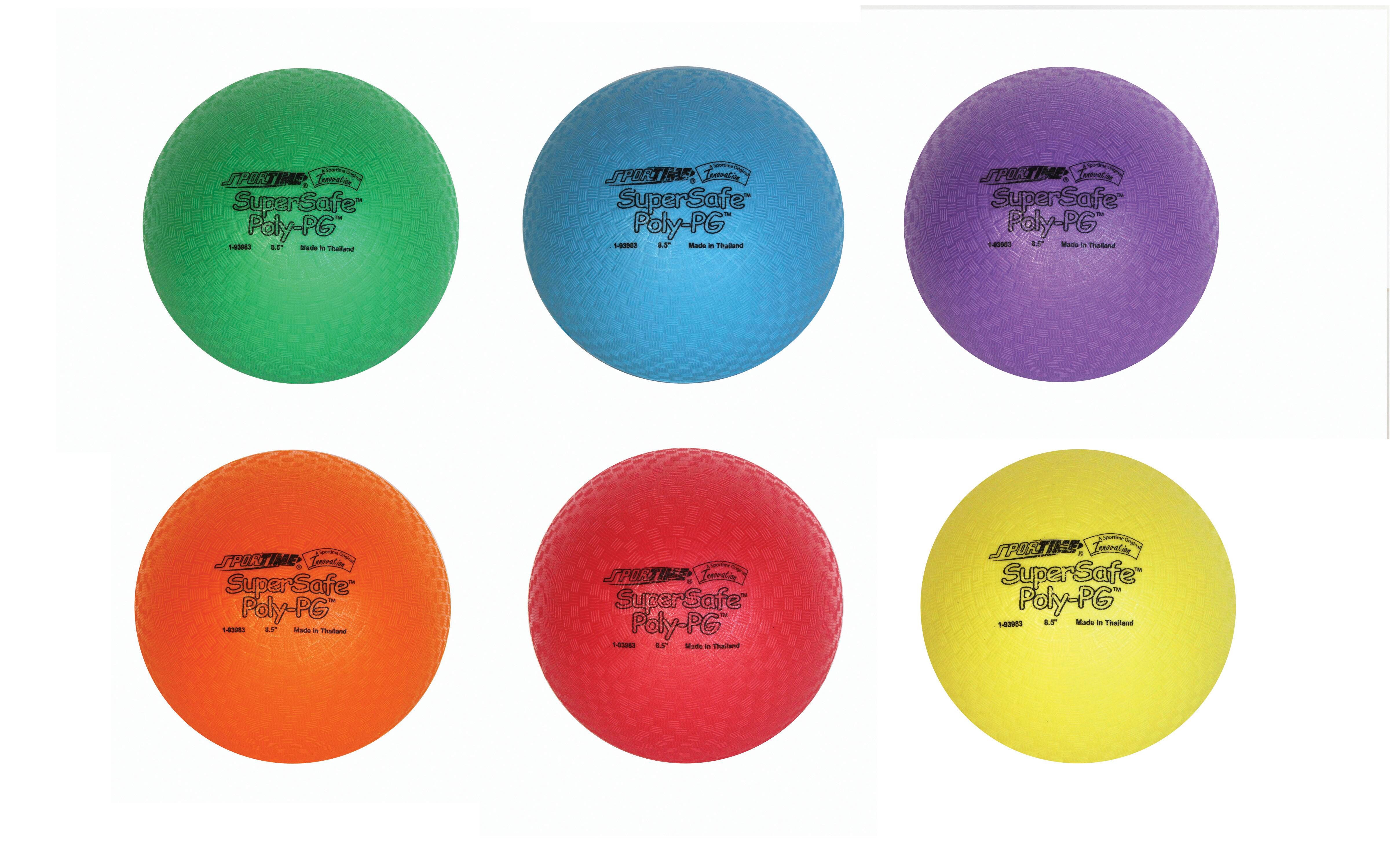 Sportime Supersafe Balls, Assorted Colors, Set of 6, Item Number 1017307
