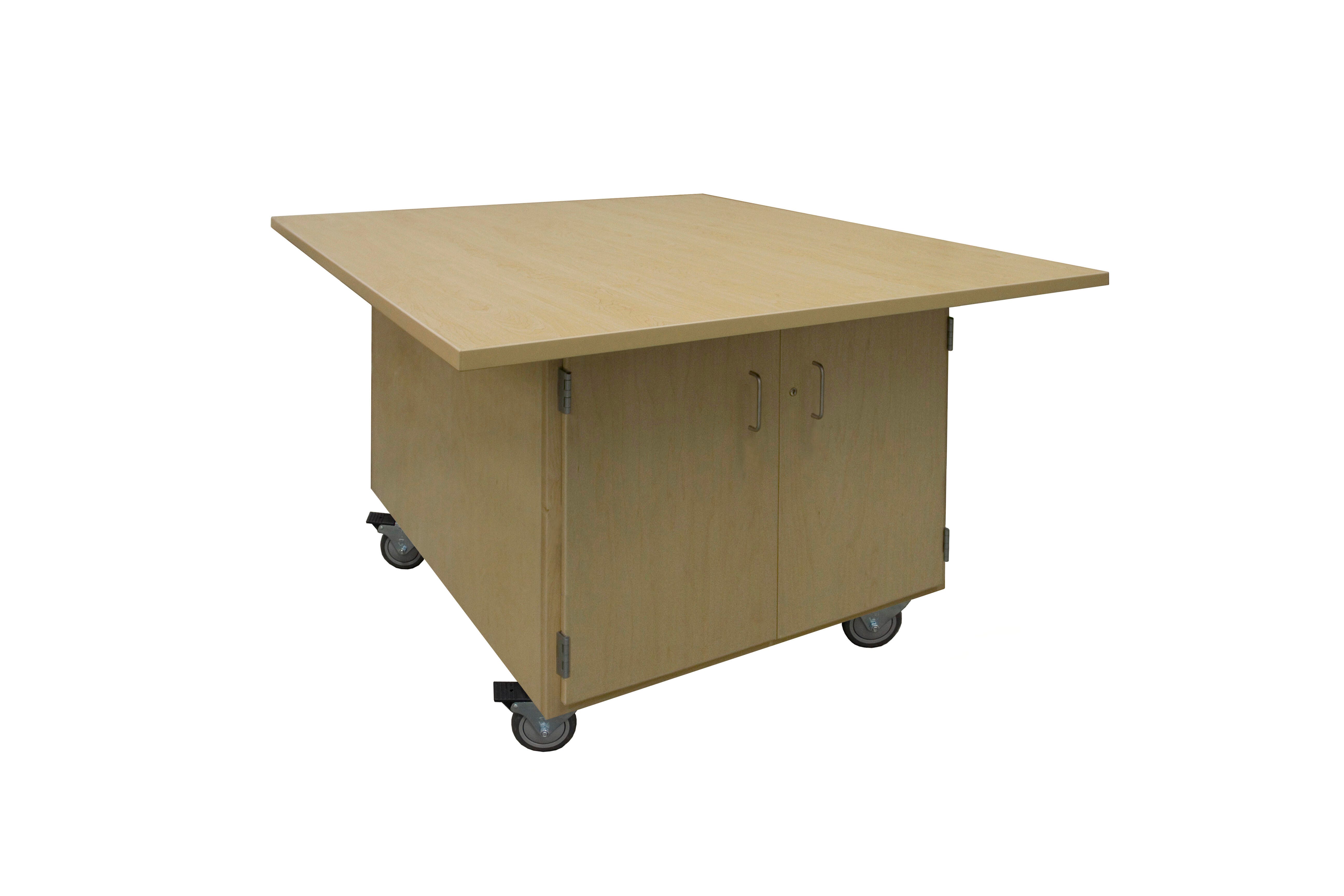Hann Art and Printmaking Workstation, 64 x 54 x 33-1/4 Inches, Maple Laminate, Casters 2142028