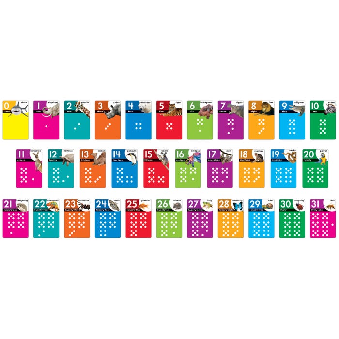 Trend Learning Set Animals Count 0 to 31, Grades PreK to 3