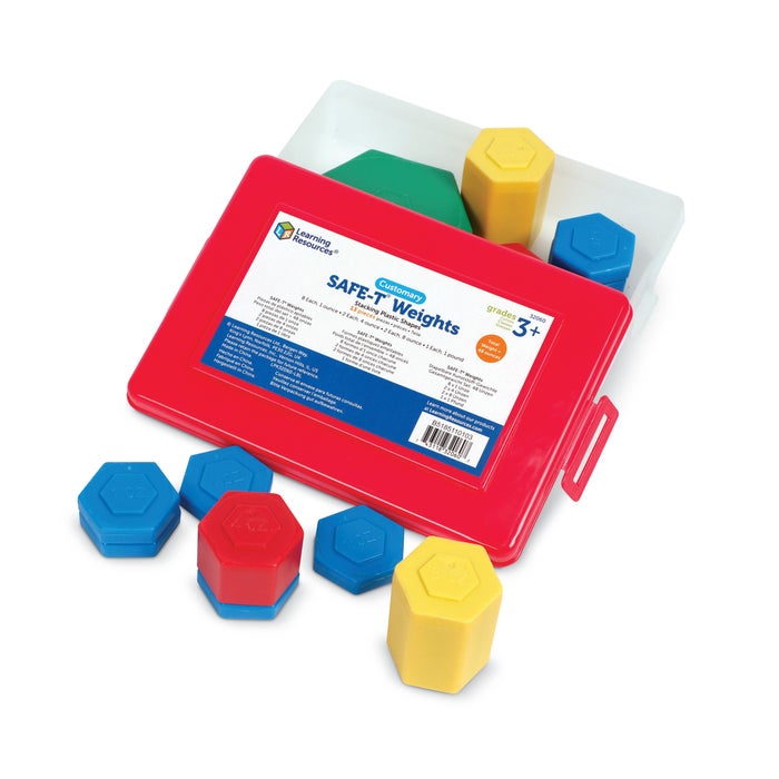 Learning Resources Custom Safe-T Weight Set, 13 Pieces