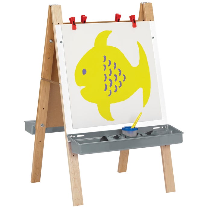 Jonti-Craft Toddler Adjustable Height Art Easel, 24 x 24 x 40 Inches