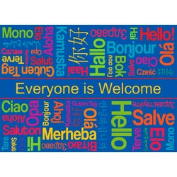 Childcraft Everyone is Welcome Carpet, 8 Feet x 12 Feet, Rectangle