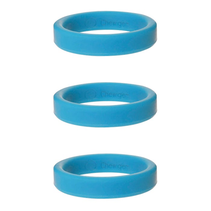 Chewigem Infant Bangle, Blue, Set of 3