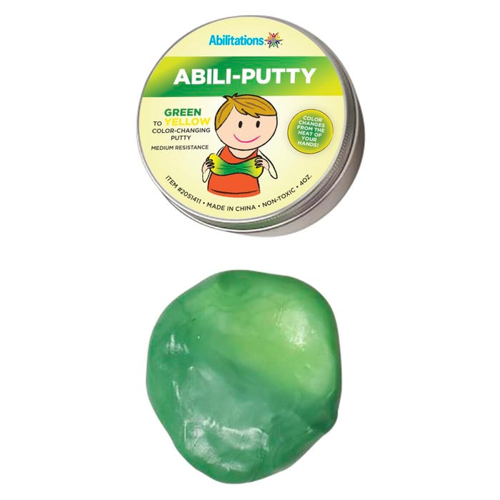 Abilitations Abili-Putty, Color Changing, 4 Ounces, Green/Yellow