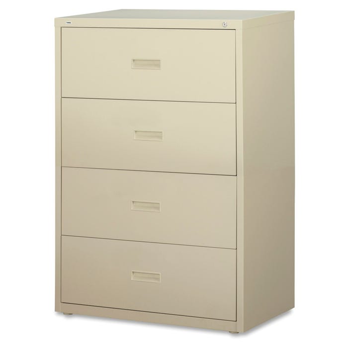 Lorell Putty Value Lateral Files , 4-Drawer, 30 x 18-5/8 x 52-1/2 Inches