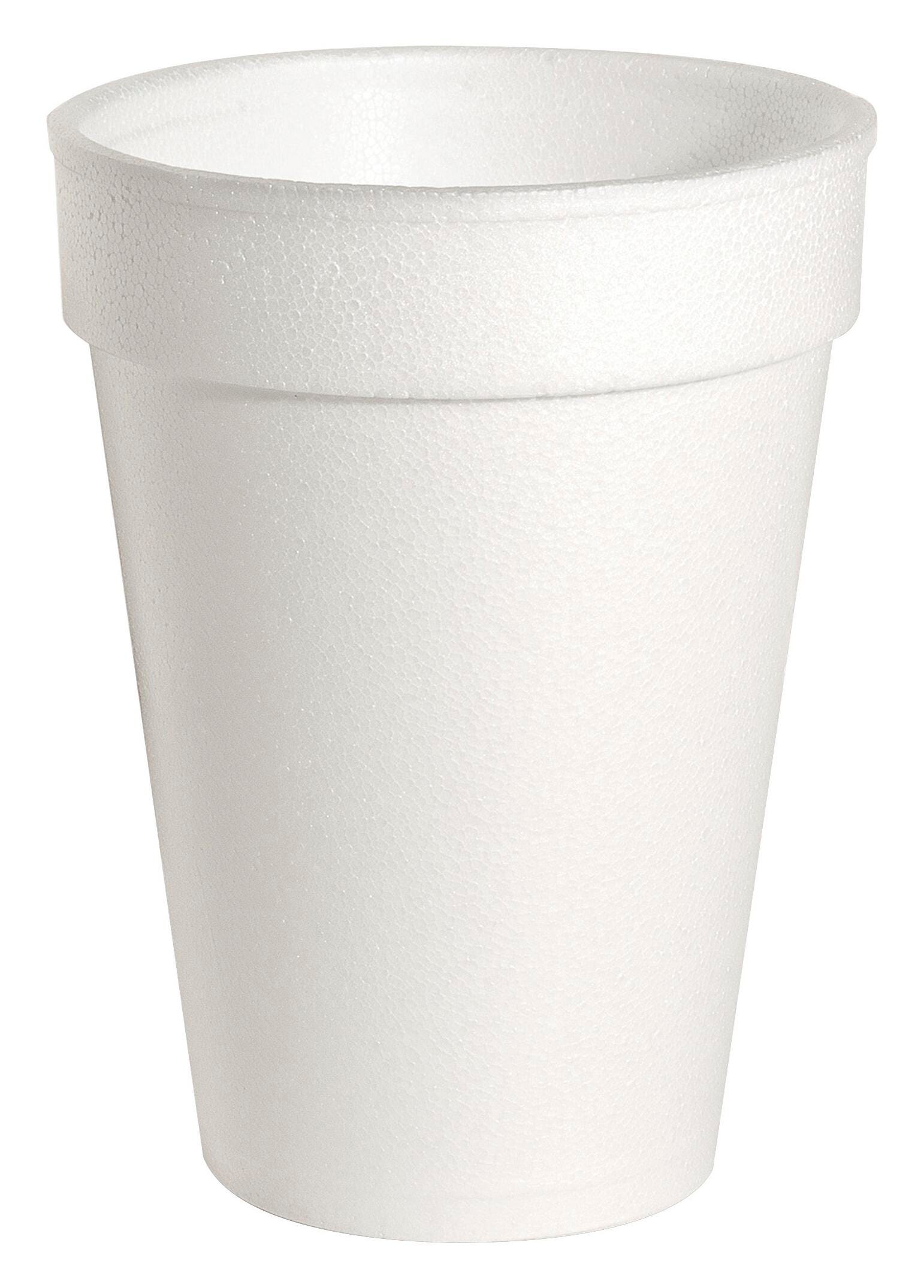 Genuine Joe 1-Piece Hot/Cold Cup, 10 oz, Styrofoam, White, Pack of 1000, Item Number 1332614