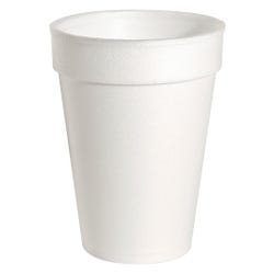 Genuine Joe 1-Piece Hot/Cold Cup, 10 oz, Styrofoam, White, Pack of 1000, Item Number 1332614