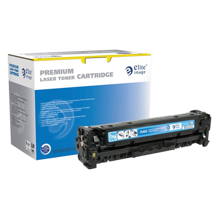 Elite Image Remanufactured Toner Cartridge for HP 531A, Cyan