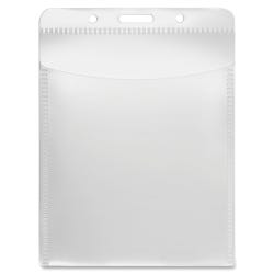 Advantus Badge Holder, PVC-Free, Vertical, 3 x 4 Inches, Pack of 50, Clear
