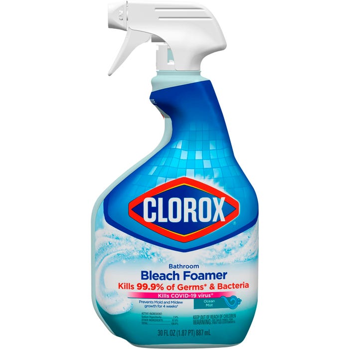 Clorox Bathroom Bleach Foamer Original Spray, 30 Ounces