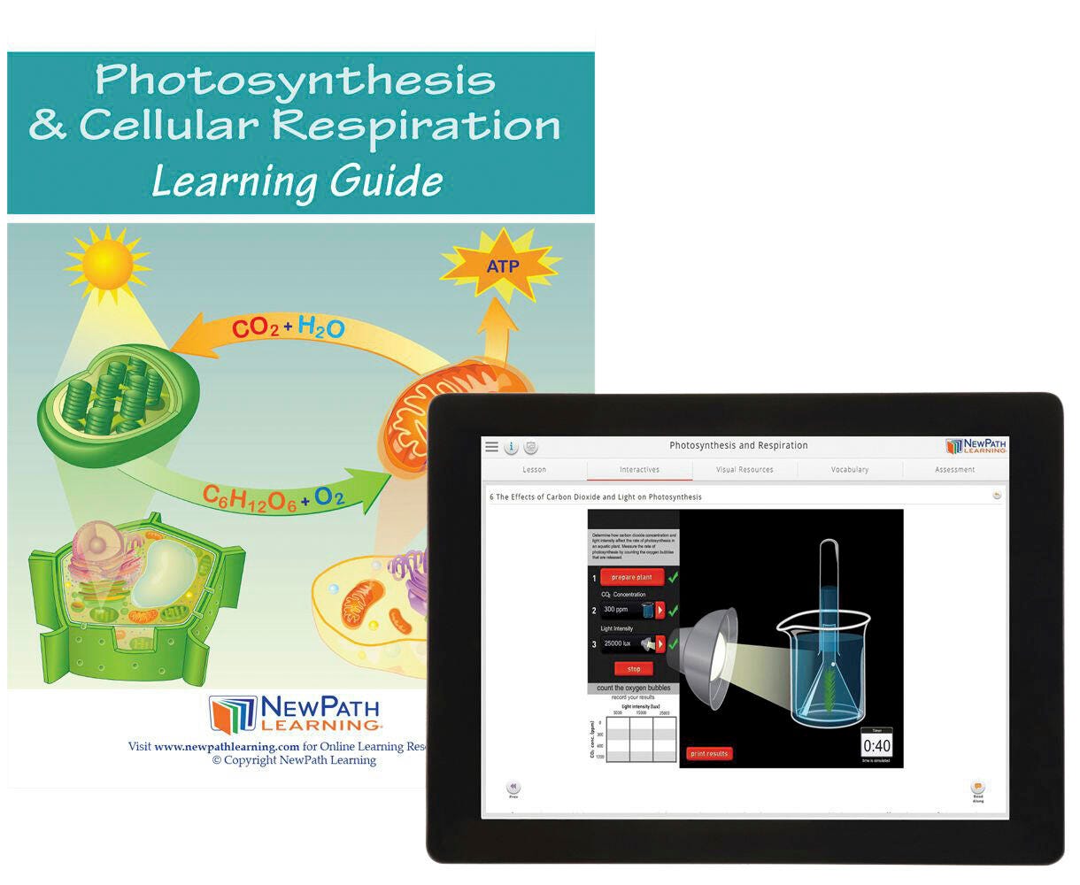 NewPath Learning Photosynthesis and Respiration Student Learning Guide with Online Lesson 2087487