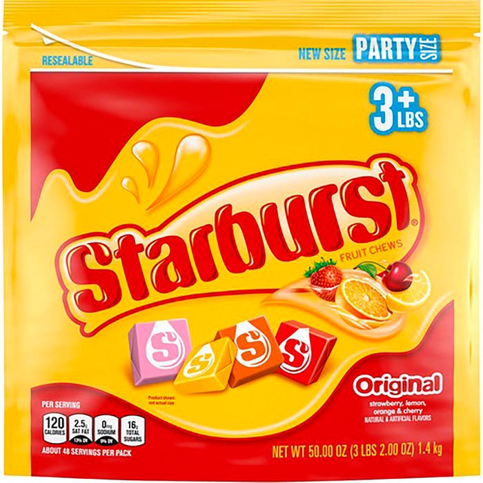 Starburst Fruit Chews, Party Size Bag