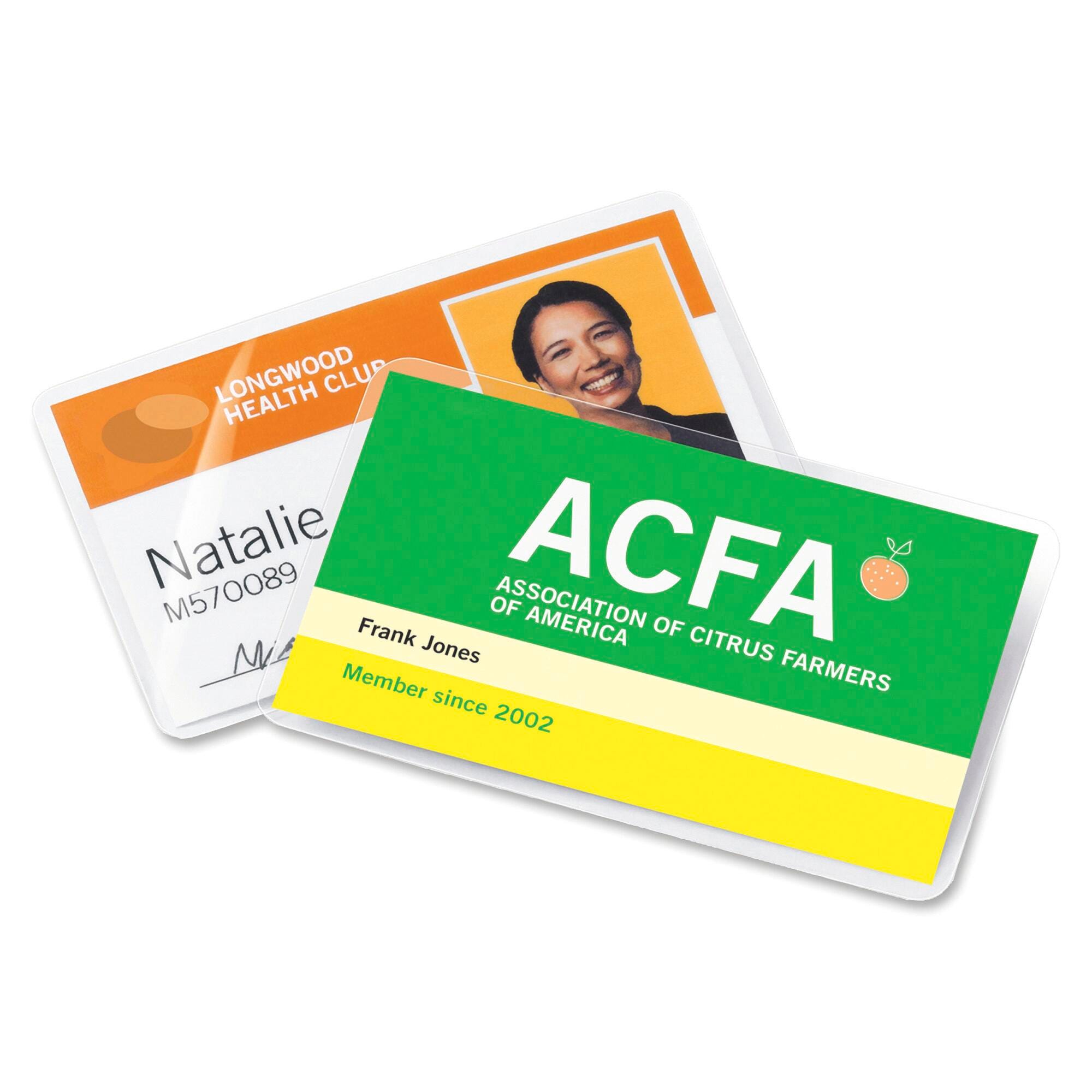 ACCO GBC HeatSeal Premium Laminating Pouch, 2-9/16 x 3-3/4 Inches, 10 mil Thick, Item Number 1060480