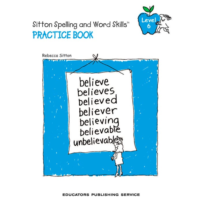 Sitton Spelling Student Practice Books, Grade 6, Set of 5