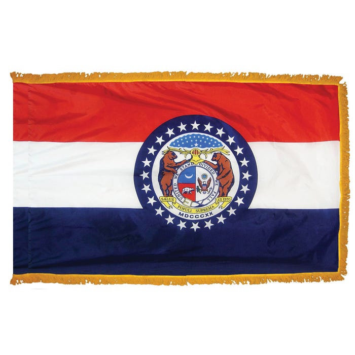 Annin Missouri State Flag, Nylon, Indoor, 3 x 5 Feet