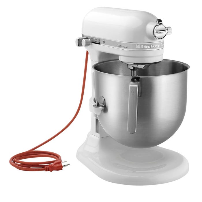 KitchenAid NSF Certified Commercial Stand Mixer, 8 Quart, White