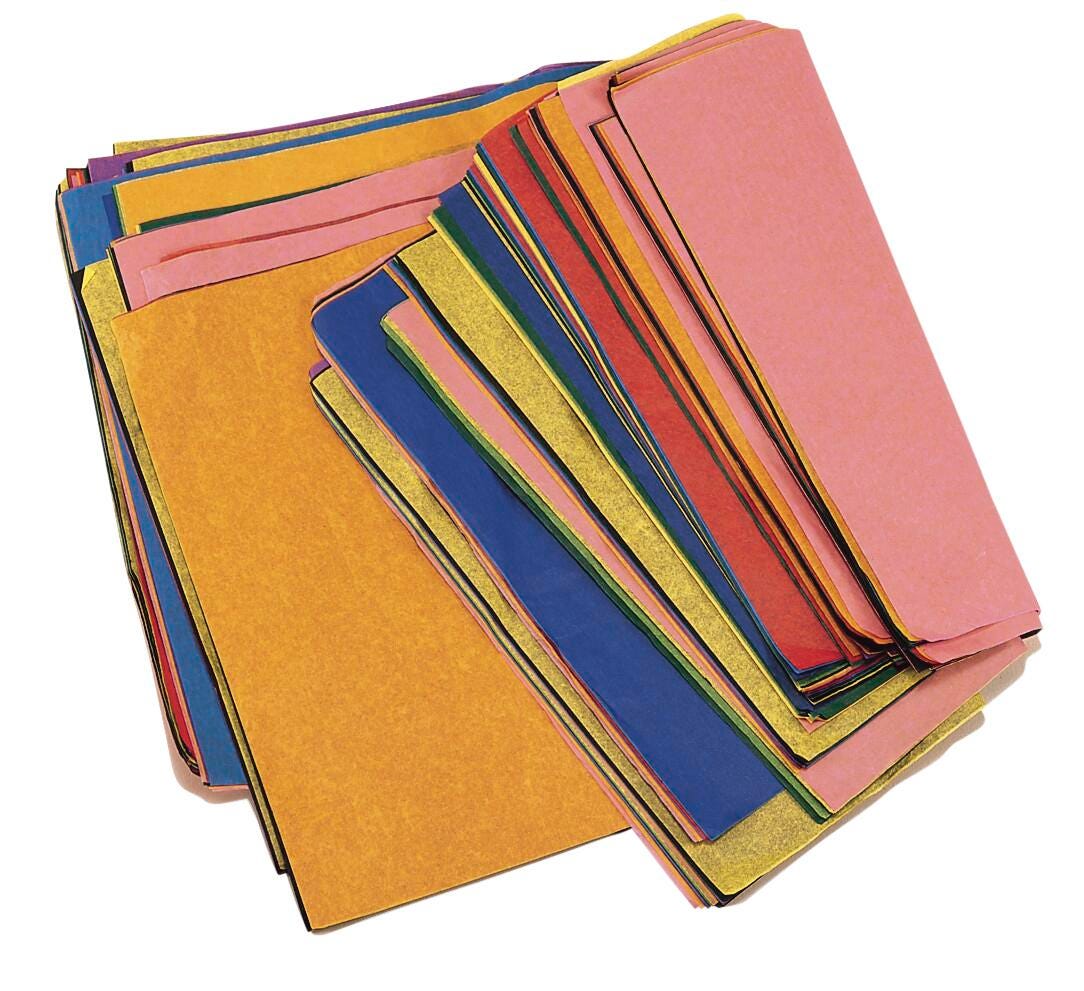 Pacon Remnant Tissue Paper, 1 lb, Assorted Colors and Shapes, Item Number 200588