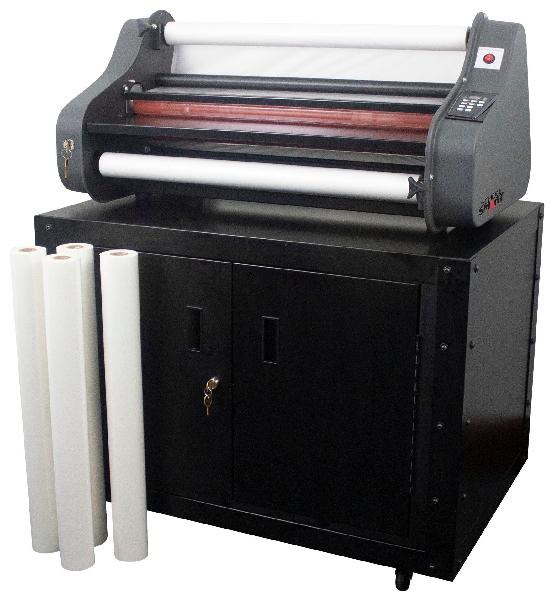 School Smart Deluxe Laminator Workstation with 27 Inch Laminating System and Supplies 2040836