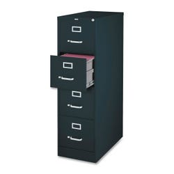 Lorell Commercial-Grade Deep Vertical Files, 5-Drawer, Legal, 18 x 26-1/2 x 61 Inches, Light Gray