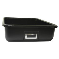 Shirley K's Storage Tray, 19 x 12-1/2 x 4-3/8 Inches, Black 1463368