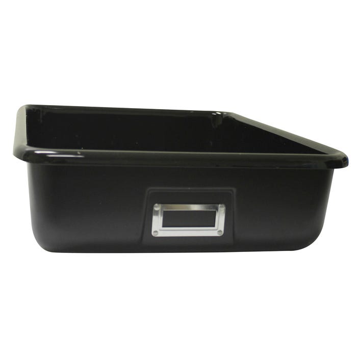 Shirley K's T-142 Storage Bin, 19 x 12-1/2 x 4-3/8 Inches, Black