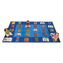 Carpets for Kids Reading by The Book Carpet, 8 Feet 4 Inches x 13 Feet 4 Inches, Rectangle, Multicolored, Item Number 082428
