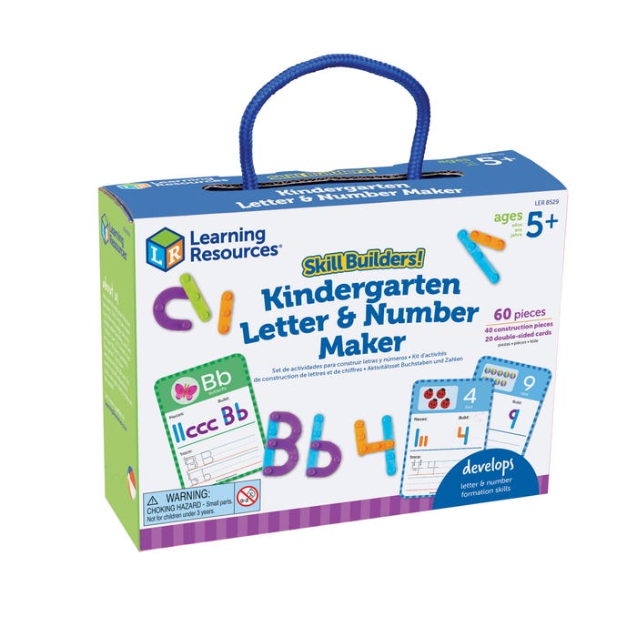 Learning Resources Skill Builders Kindergarten Letter and Number Maker