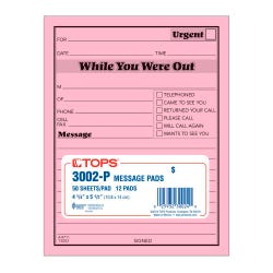 Message Pads and Message Books, Item Number 075189