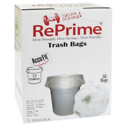 Heritage Low Density Can Liners, 23 Gallon, 0.90 mil, Clear, 50 Count, Case of 6