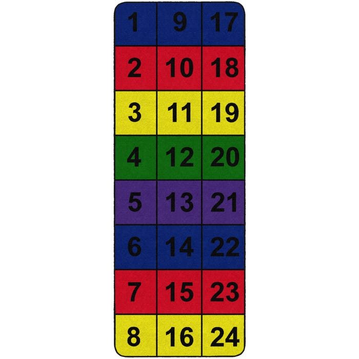Flagship Carpets Number Blocks Carpet, Rectangle