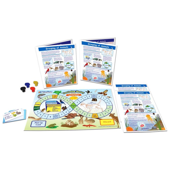 NewPath Learning Groupings of Animals Learning Center Game, Grades 3 to 5