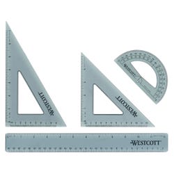 Image for Westcott Combo Drawing Set, Transparent, Set of 4 from School Specialty