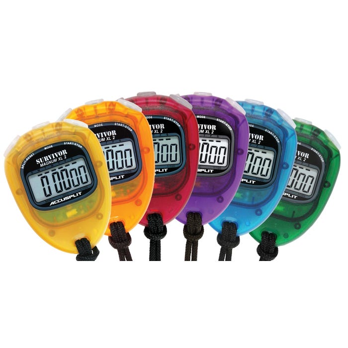 Accusplit Survivor 2 Series Stopwatch Set of 6 Translucent Colors