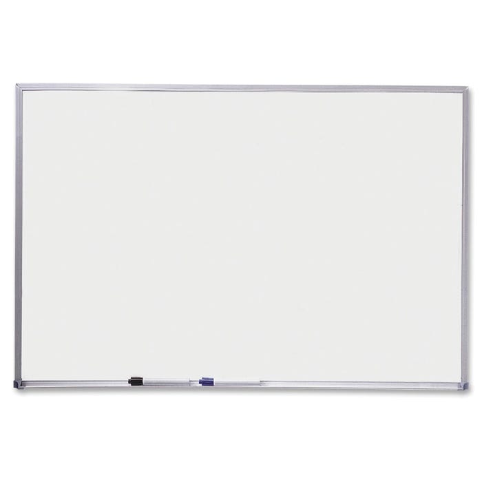 Quartet Porcelain Magnetic Whiteboard and Bulletin Board, 48 x 36 Inches, White