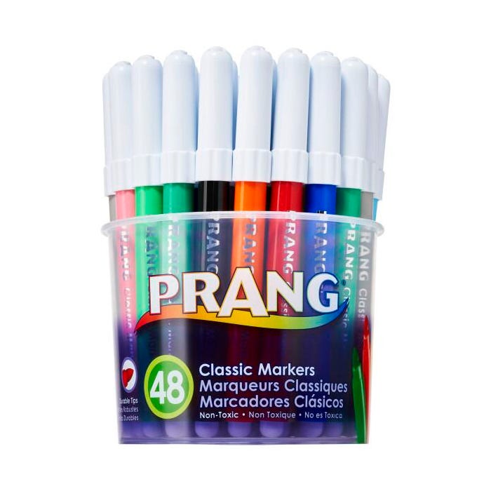 Prang Classic Art Markers, Bullet Tip, Assorted Colors, Set of 48