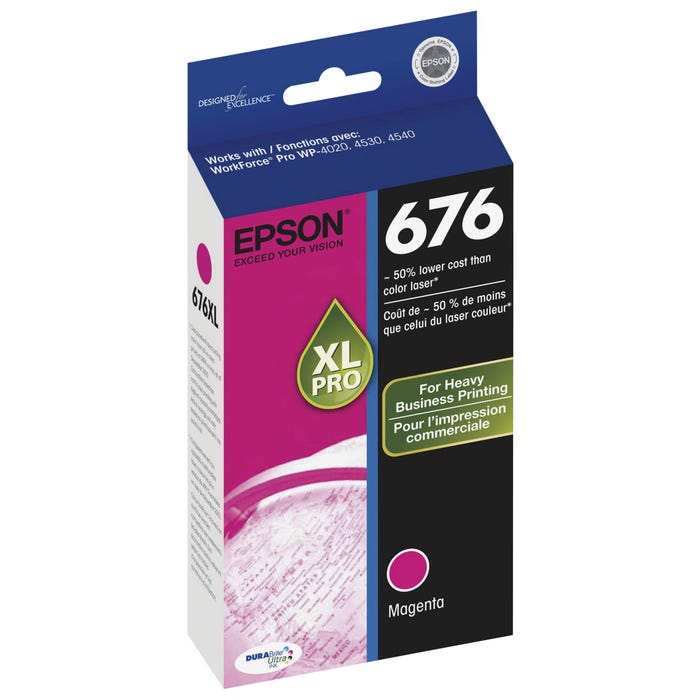 Epson DURABrite Ultra 676 Ink Cartridge, Magenta