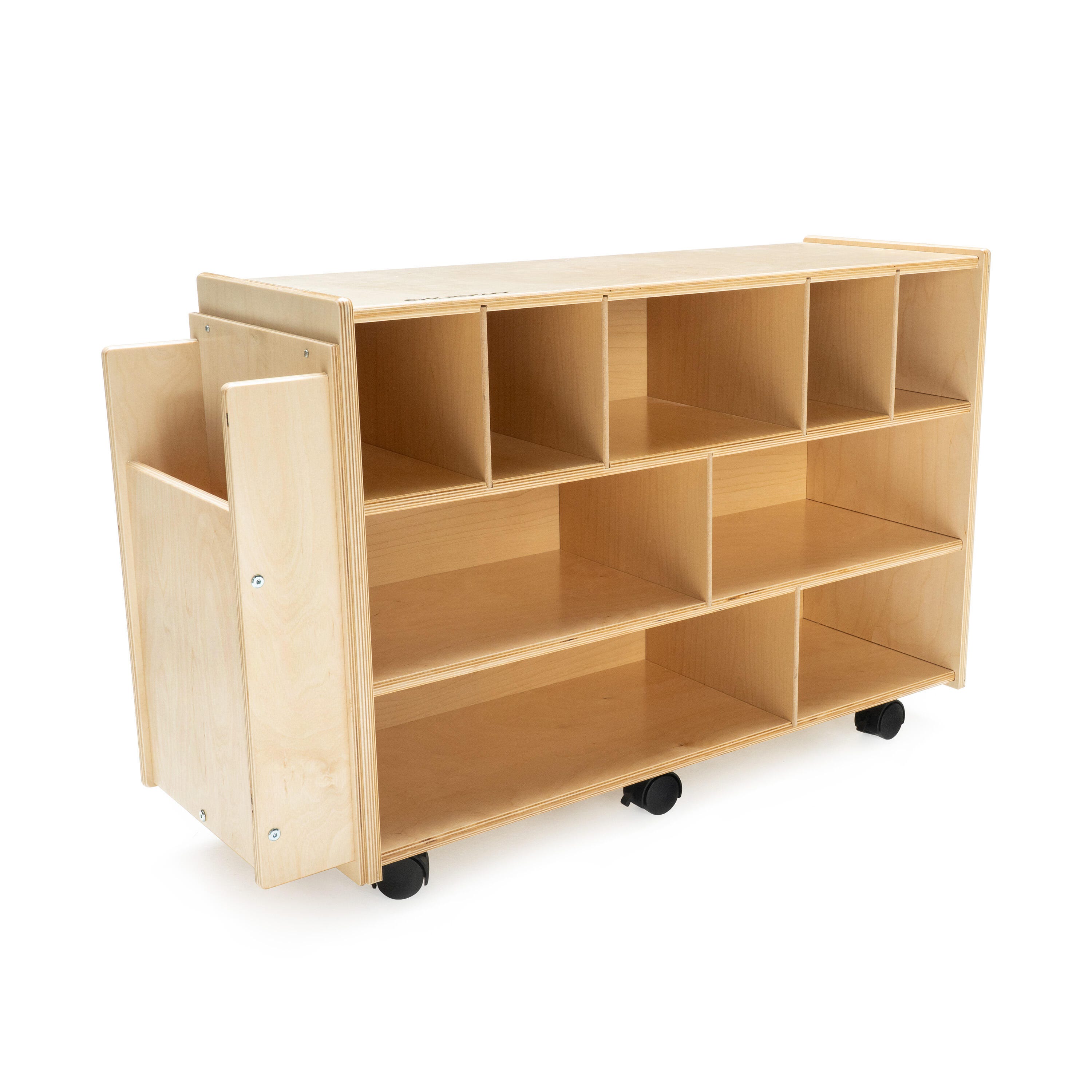 Childcraft Mobile Block Cabinet with Storage Pocket, 40-1/8 x 13 x 25-3/8 Inches 2106999