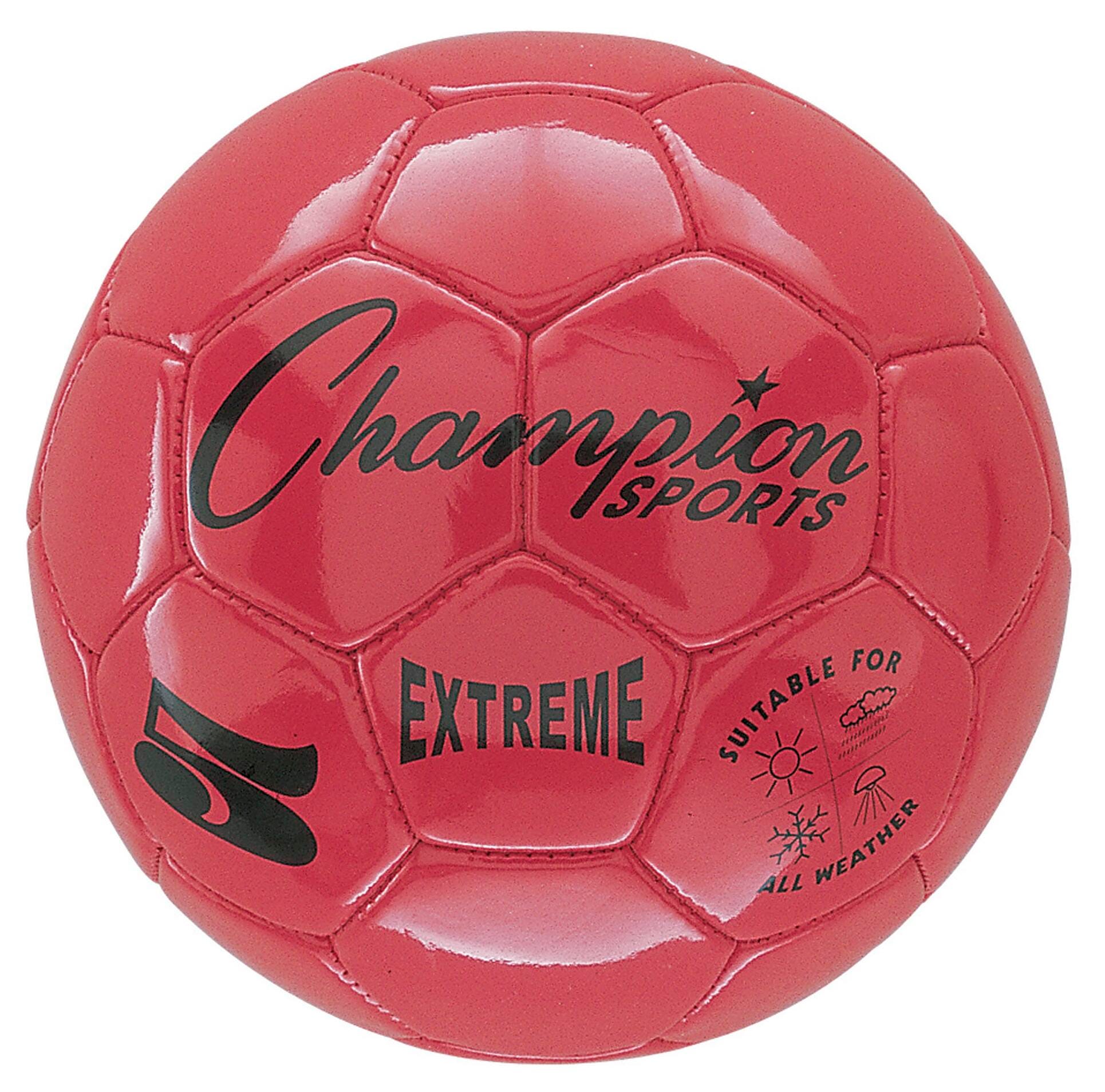 Champion Sports Extreme Series Soccer Ball, Size 5, Red 1384126