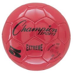 Champion Sports Extreme Series Soccer Ball, Size 5, Red 1384126