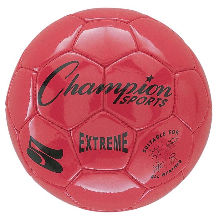 Champion Sports Extreme Series Soccer Ball, Size 5, Red