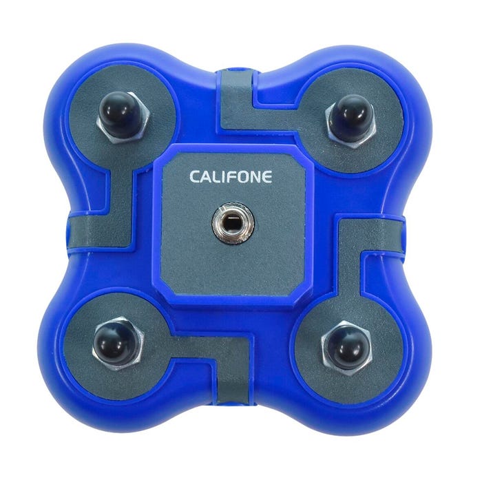 Califone Listening First 1114-BL Stereo Jackbox, 4-Position, Blue