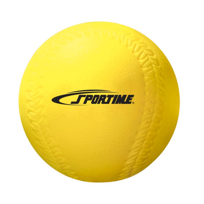 Sportime Coated Foam Baseball, Yellow