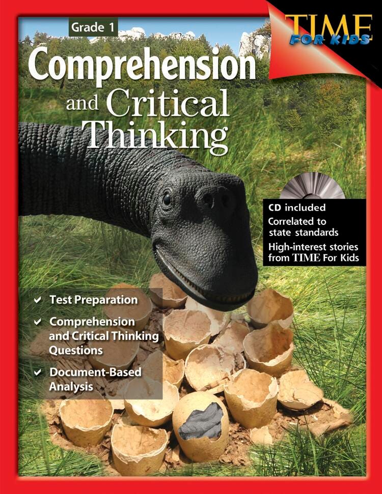 Image for Shell Education Comprehension and Critical Thinking, Grade 1 from School Specialty