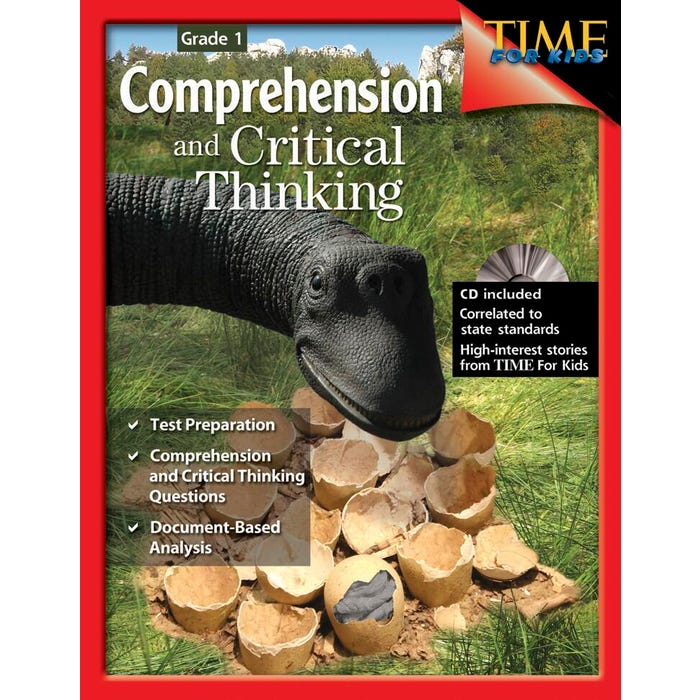 Shell Education Comprehension and Critical Thinking, Grade 1