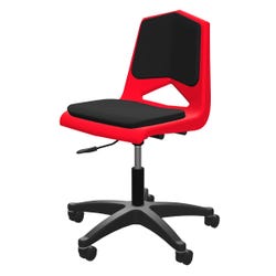 Image for Classroom Select Royal Seating 1100 Pneumatic Lift Padded Chair with Casters, 17-3/4 to 22-1/4 Inch Seat from School Specialty
