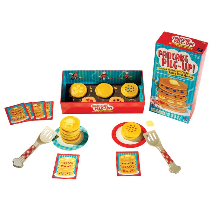 Educational Insights Pancake Pile-Up Relay Game, 26 Pieces