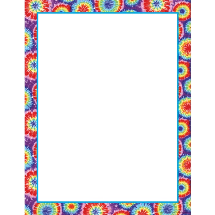 Barker Creek Tie-Dye Design Computer Paper, 8-1/2 x 11 Inches, 50 Sheets